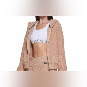 Calvin Klein Performance Shaggy Knit Full Zip Hoodie